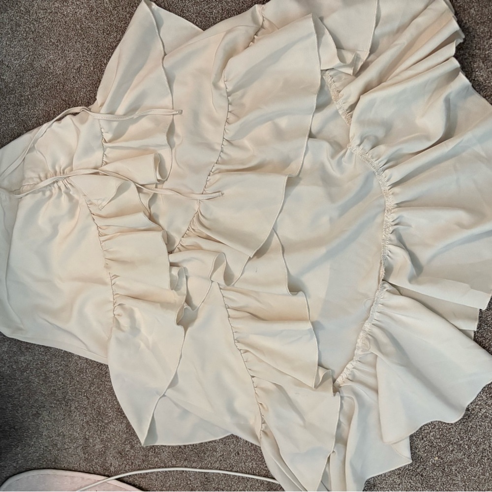 SHEIN Cream Elegant Dress